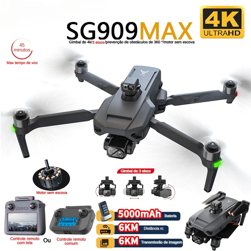Drone Gimbal - ZLL SG909 SG909MAX 4K Kameralı Profesyonel