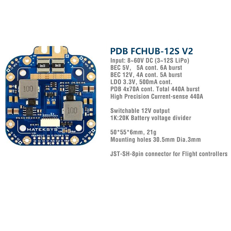 Matek System XCLASS PDB FCHUB- - Drone Power Distribution Board incelemesi ve fiyatı