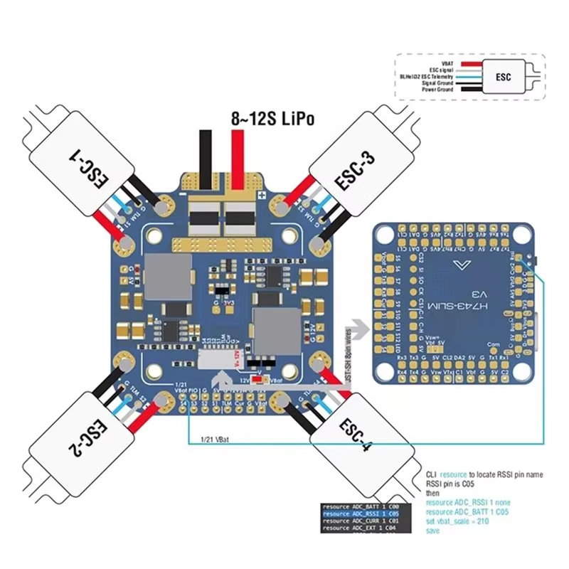 Matek System XCLASS PDB FCHUB- - Drone Power Distribution Board incelemesi ve fiyatı